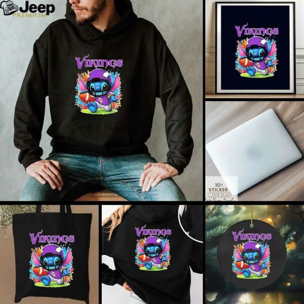 Stitch Fan Minnesota Vikings Nfl Shirt