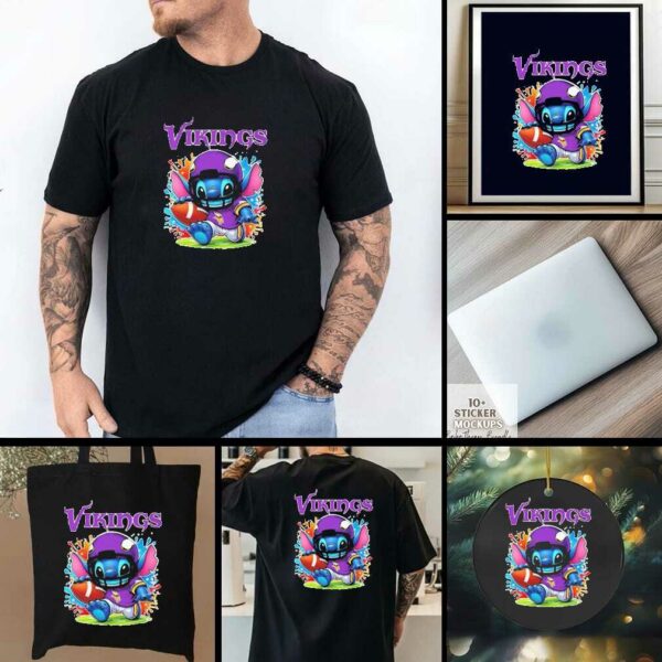 Stitch Fan Minnesota Vikings Nfl Shirt