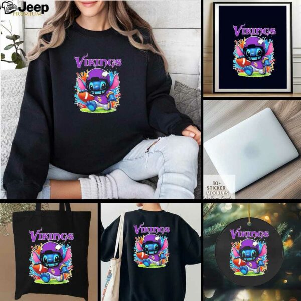 Stitch Fan Minnesota Vikings Nfl Shirt