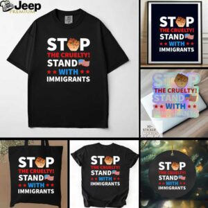 Strong fist resist stop the cruelty stand with immigrants shirt