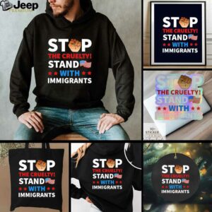 Strong fist resist stop the cruelty stand with immigrants shirt