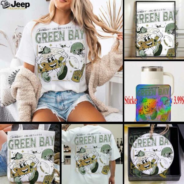Sundays are better in Green Bay Packers shirt