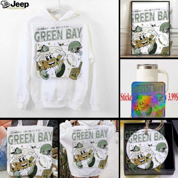 Sundays are better in Green Bay Packers shirt