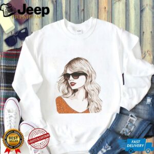 TS Taylor Orange glitter shirt
