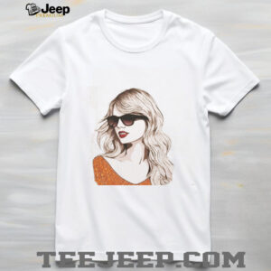 TS Taylor Orange glitter shirt