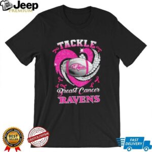 Tackle Breast Cancer Baltimore Ravens Diamond Heart shirt