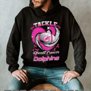 Tackle Breast Cancer Miami Dolphins Diamond Heart shirt