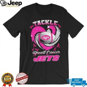Tackle Breast Cancer New York Jets Diamond Heart shirt