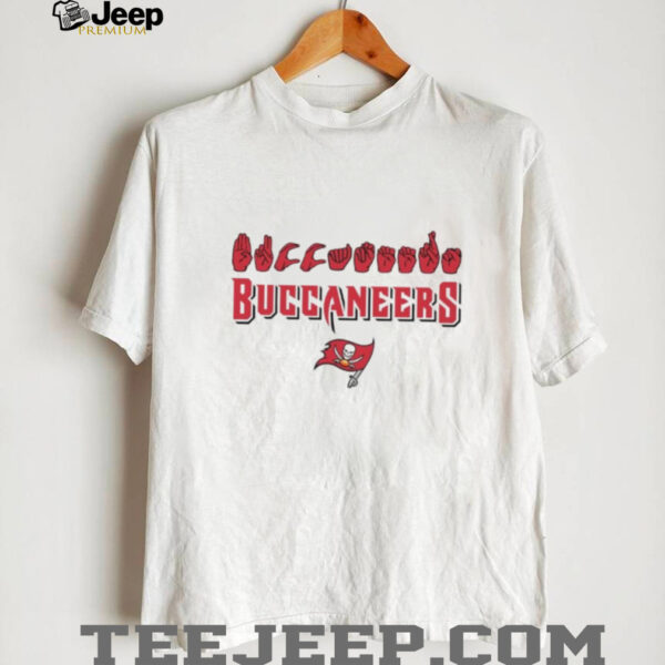Tampa Bay Buccaneers football homage youth love sign hand signals shirt