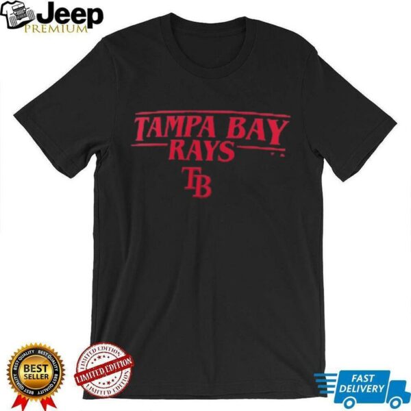 Tampa Bay Rays Stranger Things Logo Lockup T Shirt