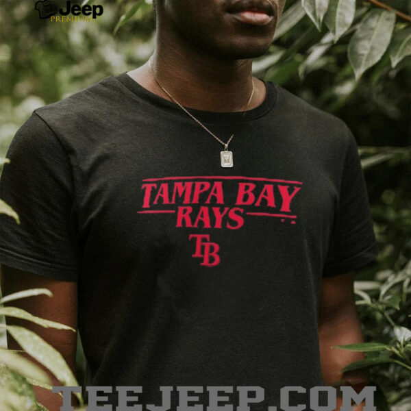 Tampa Bay Rays Stranger Things Logo Lockup T Shirt
