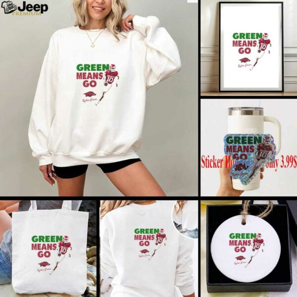 Taylen Green Means Go Arkansas Razorbacks Illustrated shirt