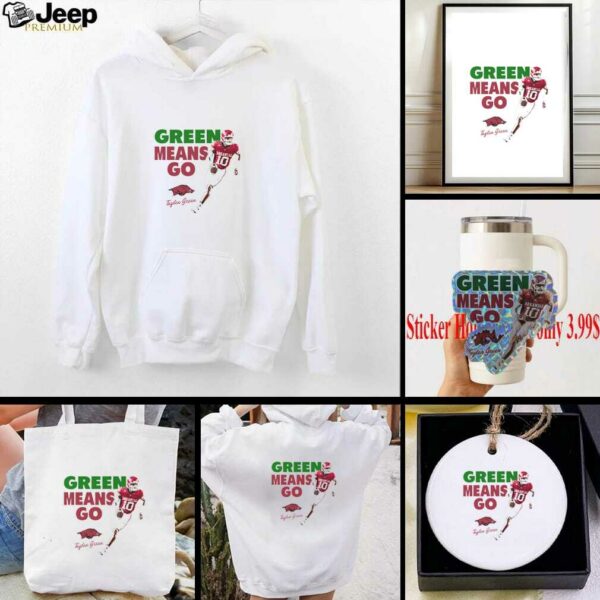 Taylen Green Means Go Arkansas Razorbacks Illustrated shirt