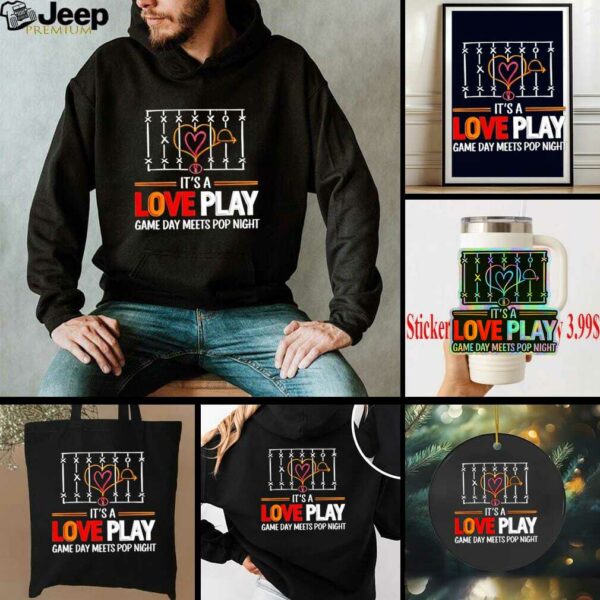 Taylor and Travis engaged it’s a love play game day meets pop night shirt
