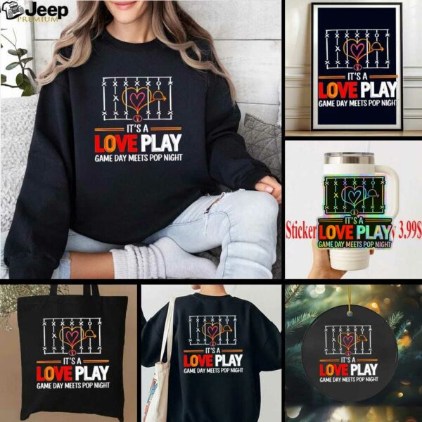 Taylor and Travis engaged it’s a love play game day meets pop night shirt