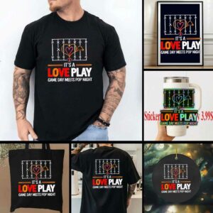 Taylor and Travis engaged it’s a love play game day meets pop night shirt