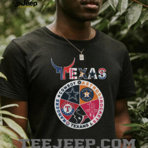 Texas Sports Teams Logo Cowboys x Astros x Rockets x Texans x Rangers Shirt