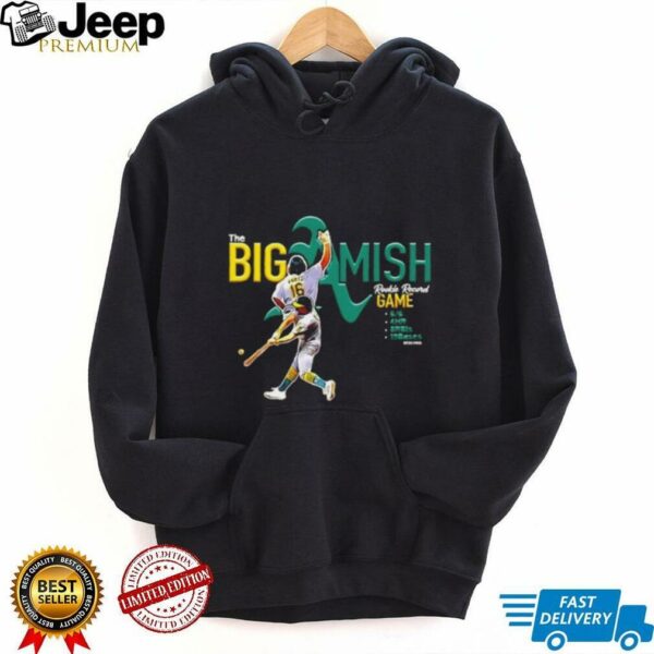 The Big Amish Nick Kurtz Oakland Athletics Rookie Record game shirt