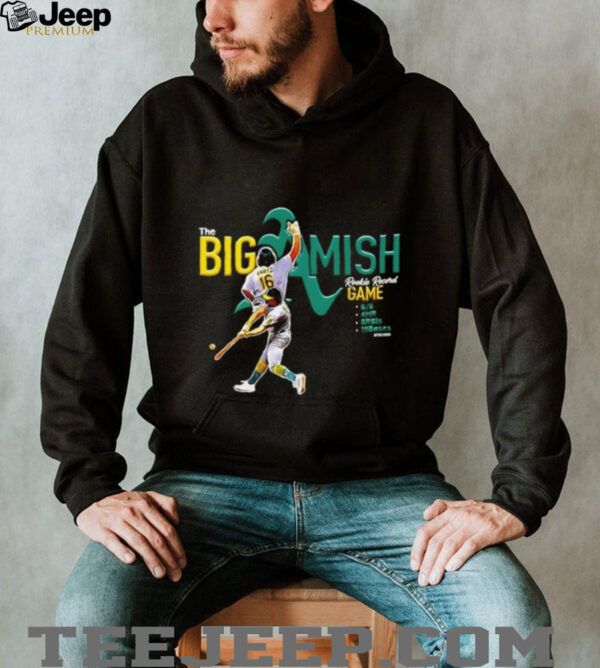The Big Amish Nick Kurtz Oakland Athletics Rookie Record game shirt