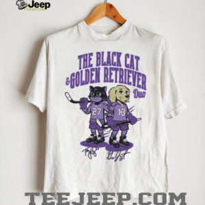 The Black Cat & Golden Retriever Duo T Shirt