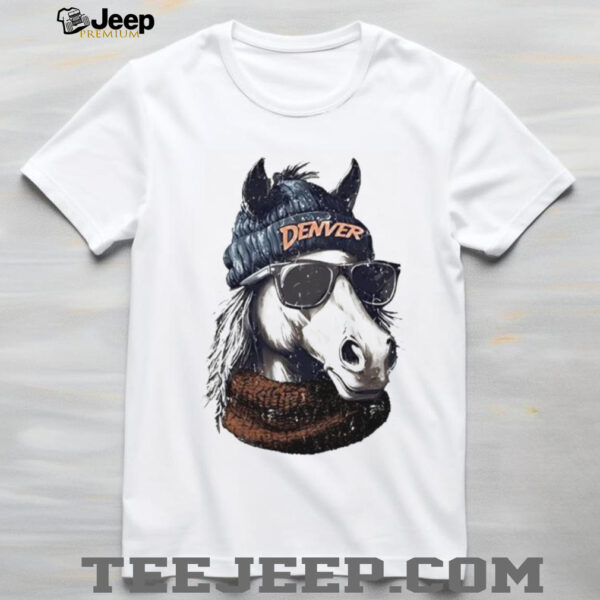The Denver Broncos football mascot shirt