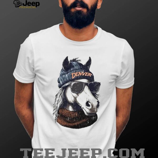 The Denver Broncos football mascot shirt