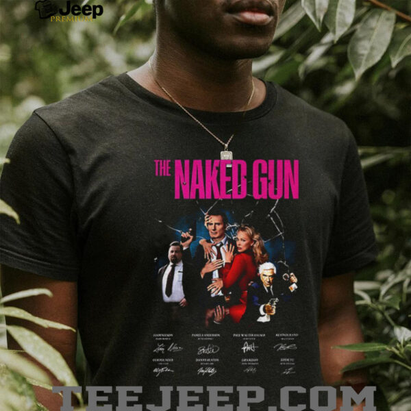 The Naked Gun movie signatures poster shirt