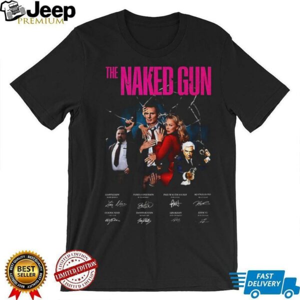 The Naked Gun movie signatures poster shirt