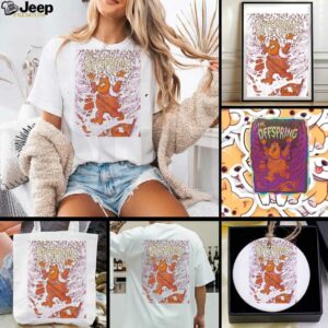 The Offspring Supercharged Worldwide 2025 Tour Poster For Ridgedale Missouri At Thunder Ridge Nature Arena On August 2025 The Punk Bear T Shirt