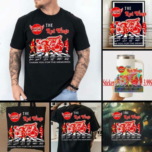 The Red Wings 100 years of Hockeytown thank you for the memories shirt