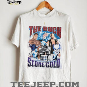 The Rock and Stone Cold WWE graphic shirt
