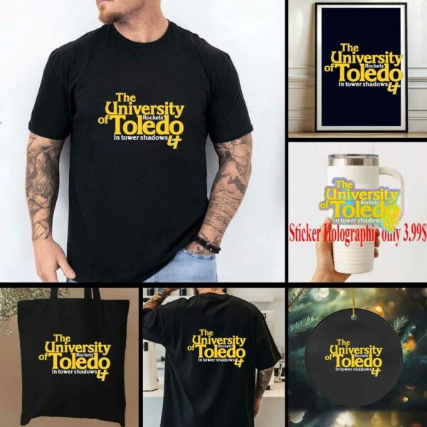 The University Toledo Rockets in tower shadows shirt