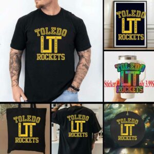 Toledo Rockets UT we love our gold and blue shirt