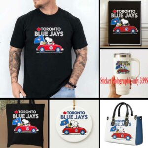 Toronto Blue Jays X The Peanuts Driving Car Shirt