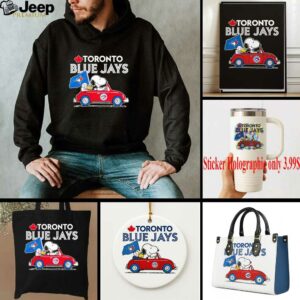 Toronto Blue Jays X The Peanuts Driving Car Shirt