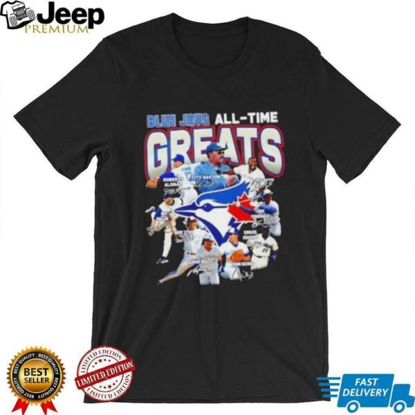 Toronto Blue Jays all time greats legends players signatures shirt