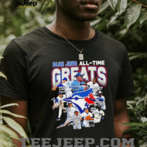 Toronto Blue Jays all time greats legends players signatures shirt