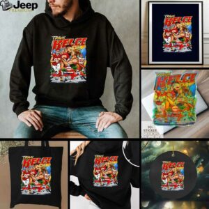 Travis Kelce and Taylor engagement comic shirt