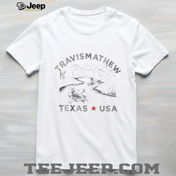 TravisMathew Men’s Bracken Cave 2.0 TX State Graphic Golf T Shirt