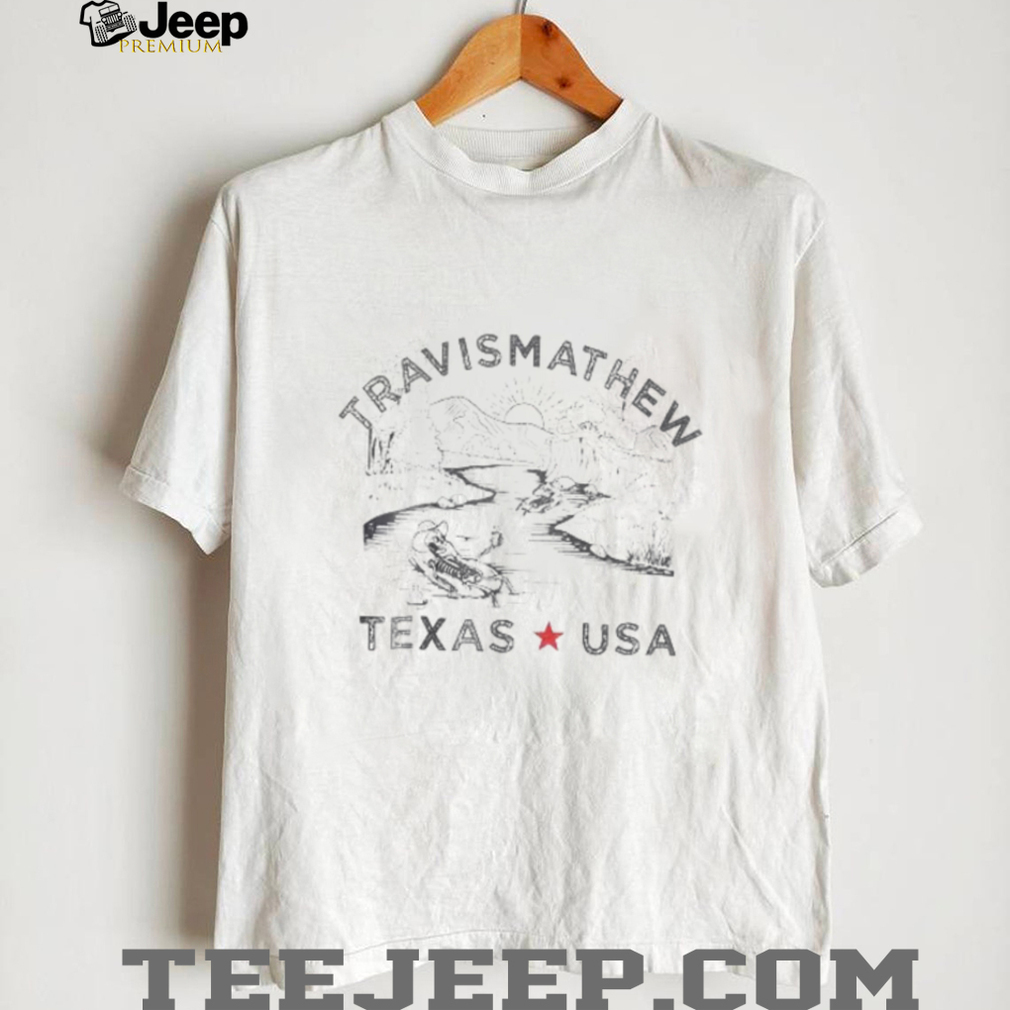 TravisMathew Men's Bracken Cave 2.0 TX State Graphic Golf T Shirt