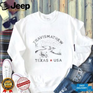 TravisMathew Men's Bracken Cave 2.0 TX State Graphic Golf T Shirt