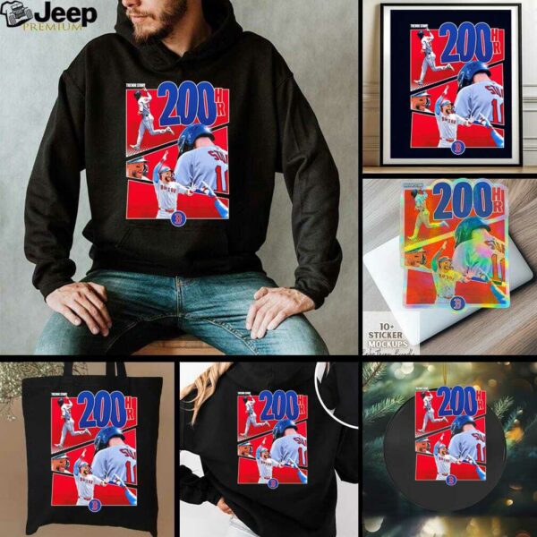 Trevor Story Boston Red Sox 200 HR shirt