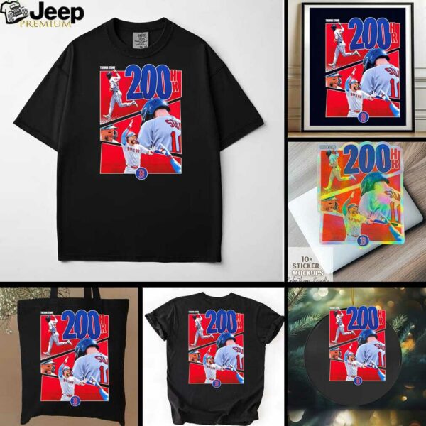 Trevor Story Boston Red Sox 200 HR shirt
