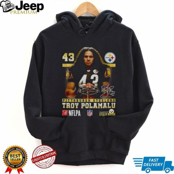 Troy Polamalu Pittsburgh Steelers Football NFL 2025 signature shirt