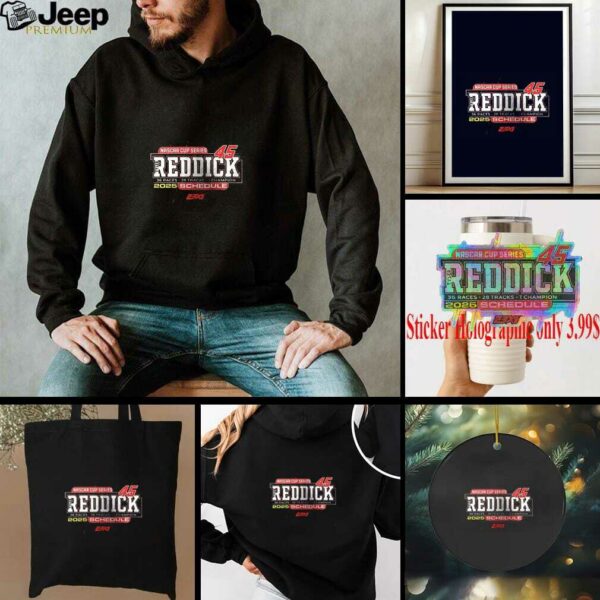 Tyler Reddick 2025 NASCAR Cup series schedule shirt