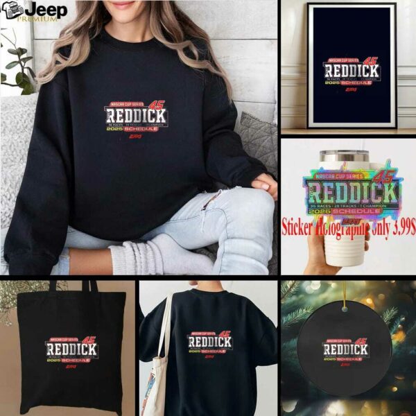 Tyler Reddick 2025 NASCAR Cup series schedule shirt