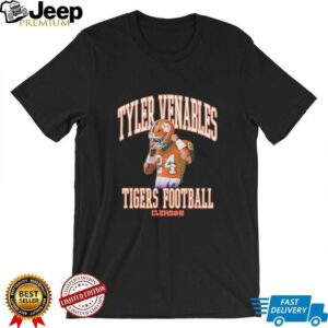 Tyler Venables illustrated Tigers football shirt