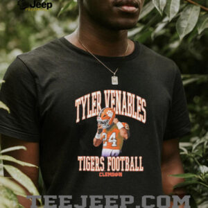 Tyler Venables illustrated Tigers football shirt