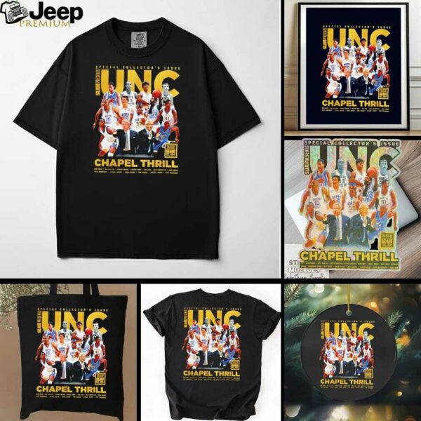 UNC Tar Heels Chapel basketball Thrill Legends Slam shirt