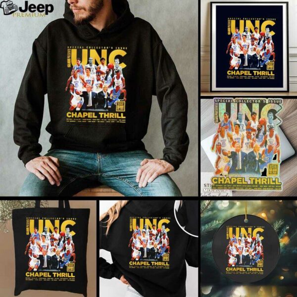 UNC Tar Heels Chapel basketball Thrill Legends Slam shirt